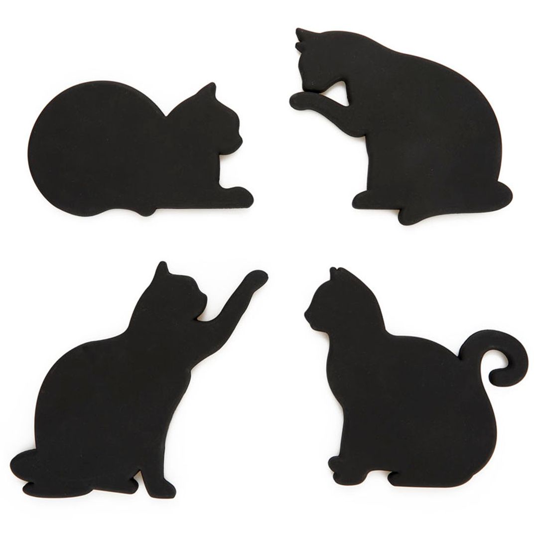 Магнитная подставка под чашку Кошка Cat (4 шт) Магнитная подставка под чашку Кошка Cat (4 шт)