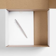 Подарочный набор Планы на счастье (белый с серебристым)