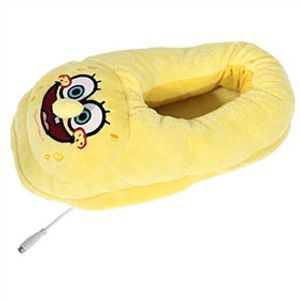 Тапочки с подогревом от USB Губка Боб