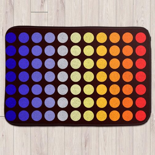 Коврик для входной двери Кружочки