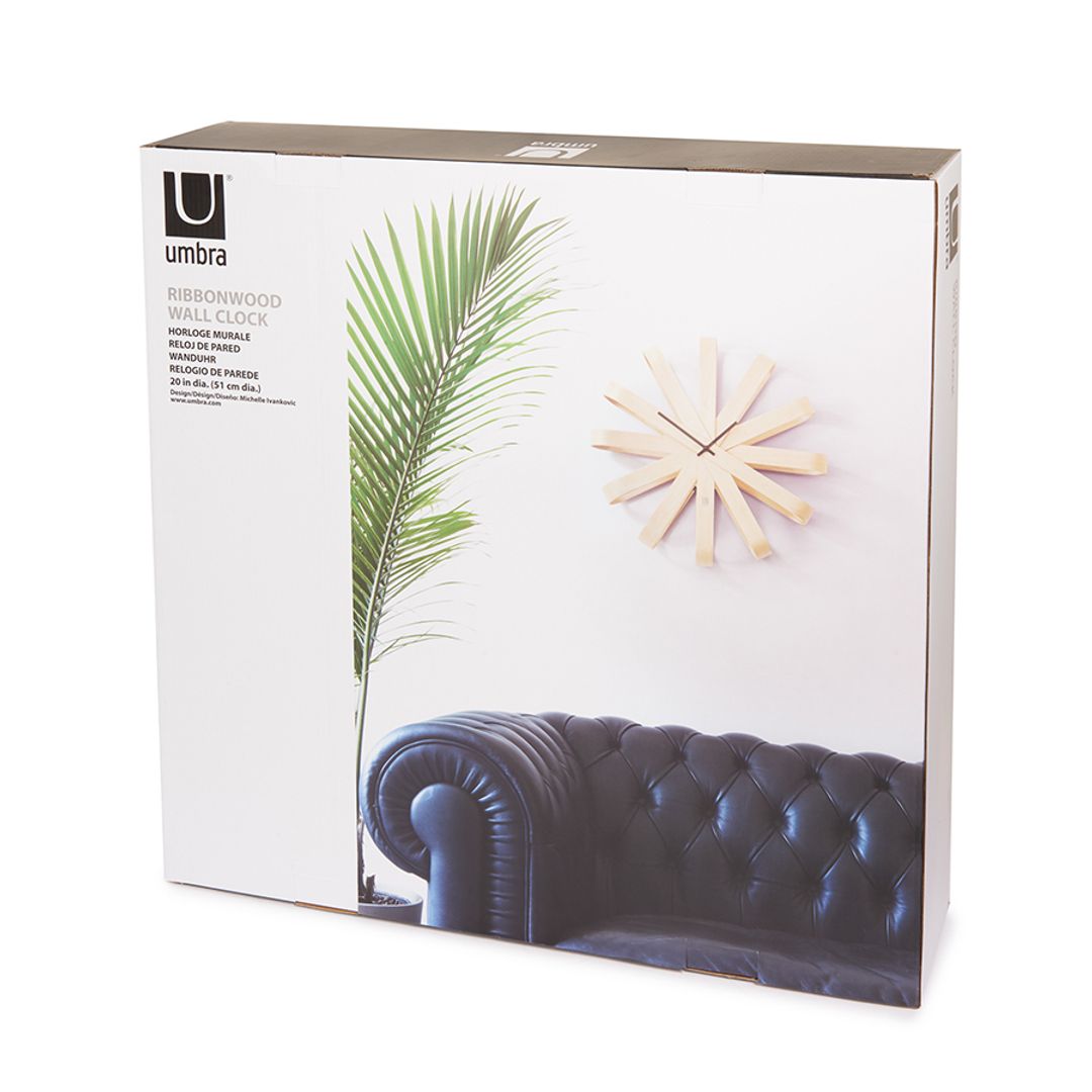 Часы настенные Ribbon (Дерево) Часы настенные Ribbon (Дерево)