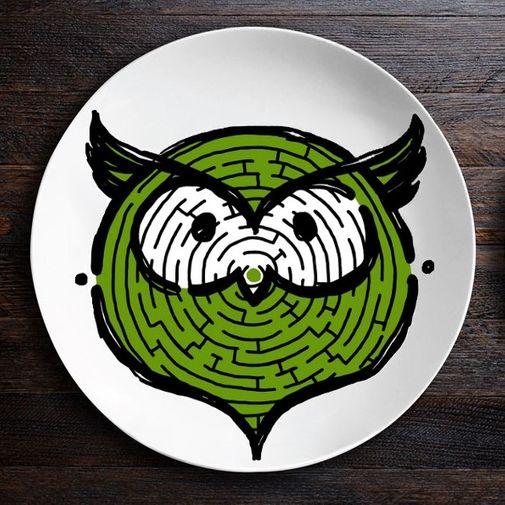 Набор тарелок лабиринтов ЗооЛаб (Сова/Панда)