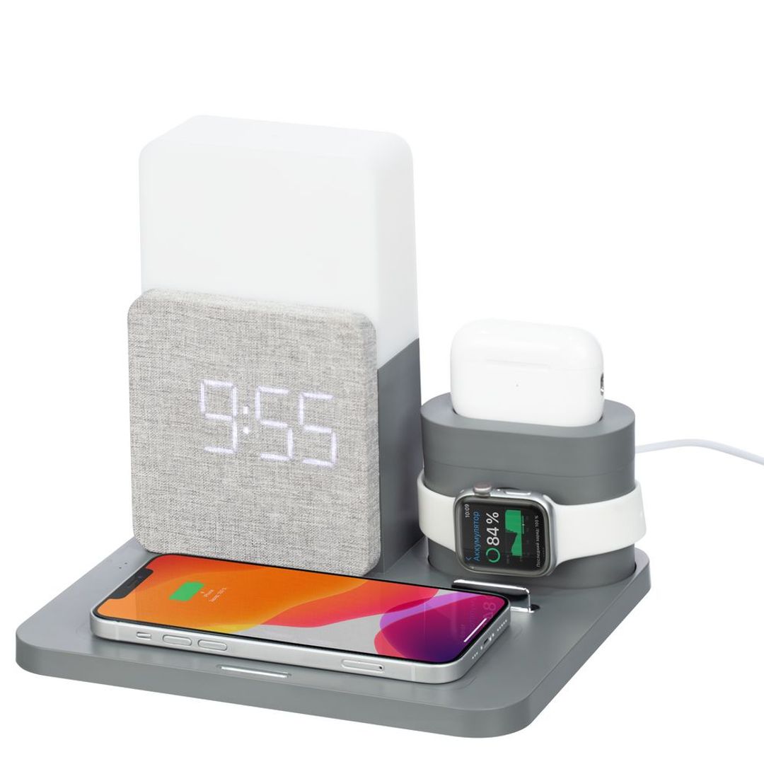 Зарядная станция с часами и подсветкой Large Charge