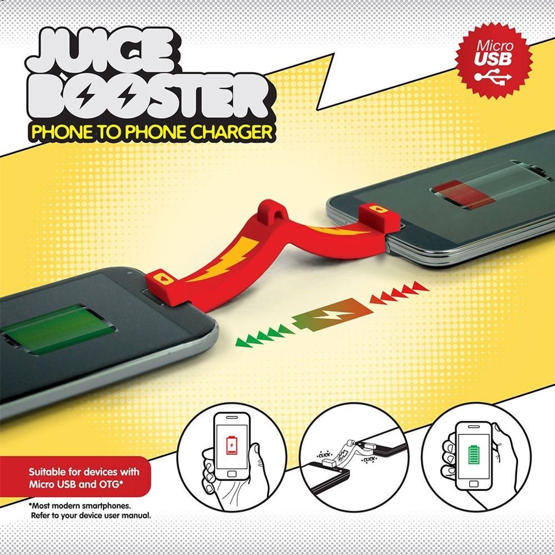 Устройство для зарядки одного телефона от другого Juice Booster Устройство для зарядки одного телефона от другого Juice Booster