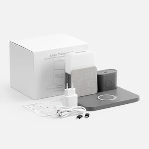 Зарядная станция с часами и подсветкой Large Charge ver.2 (серый) Зарядная станция с часами и подсветкой Large Charge ver.2 (серый)