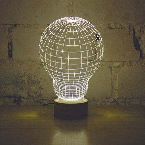 3D Лампа Лампочка 3D Лампа Лампочка