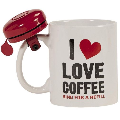 Кружка со звонком I Love Coffee