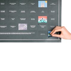 Плакат 100 мест, которые нужно посетить в жизни