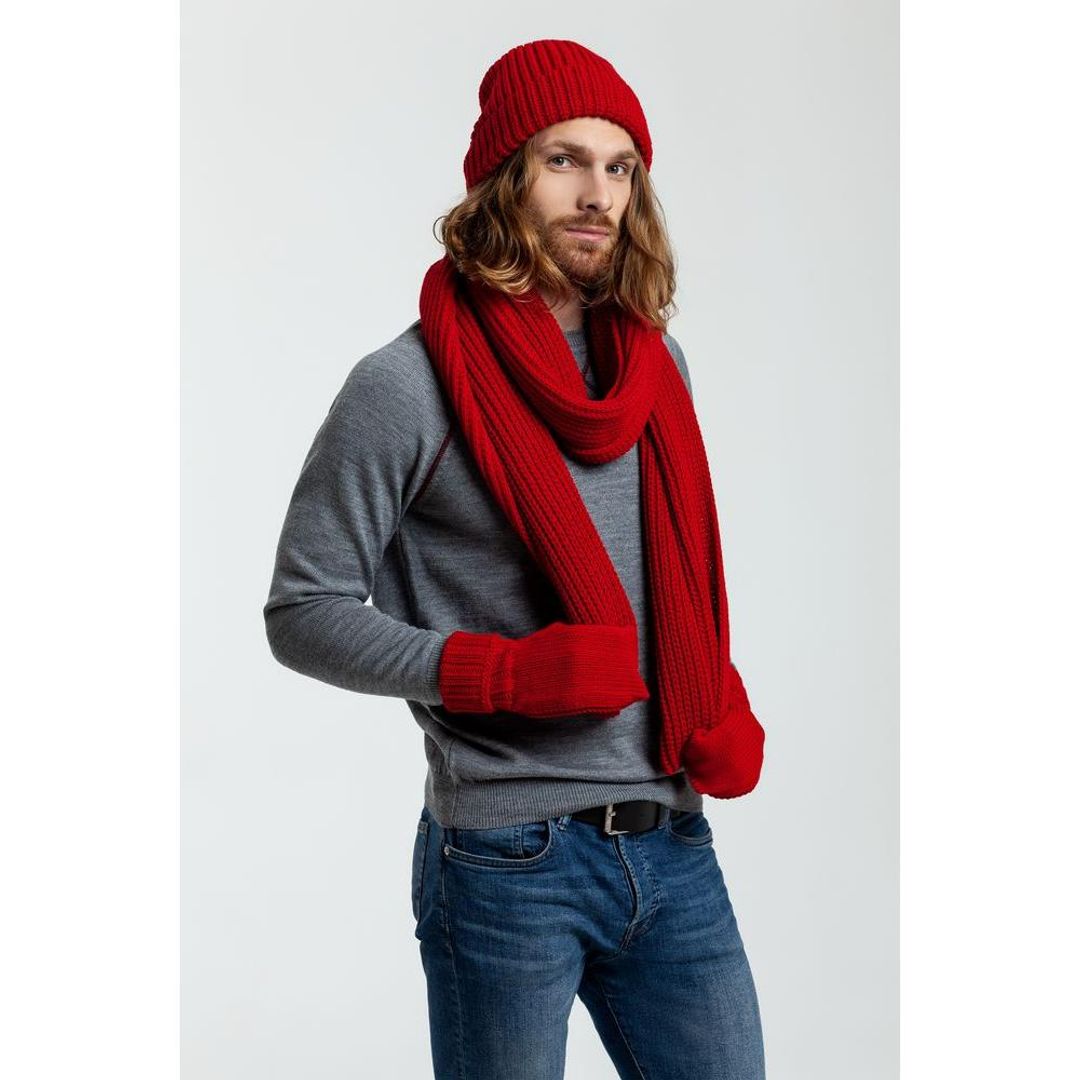 Набор Nordkyn Full Set с шарфом (Красный)