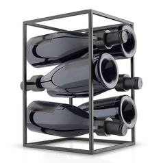 Держатель для бутылок Nordic Kitchen Wine Cube (Черный)