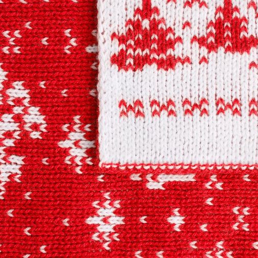 Плед Holidale (красный с молочным) Плед Holidale (красный с молочным)