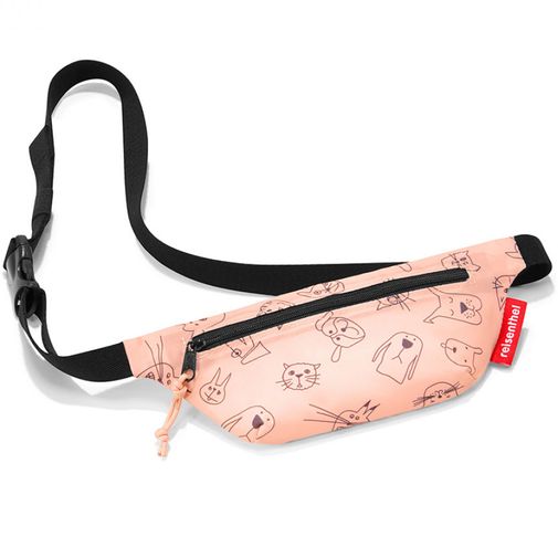 Поясная детская сумка Beltbag cats and dogs (Розовый)