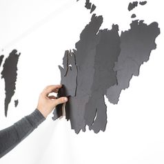 Декоративная Карта мира Wall Decoration Black GIANT