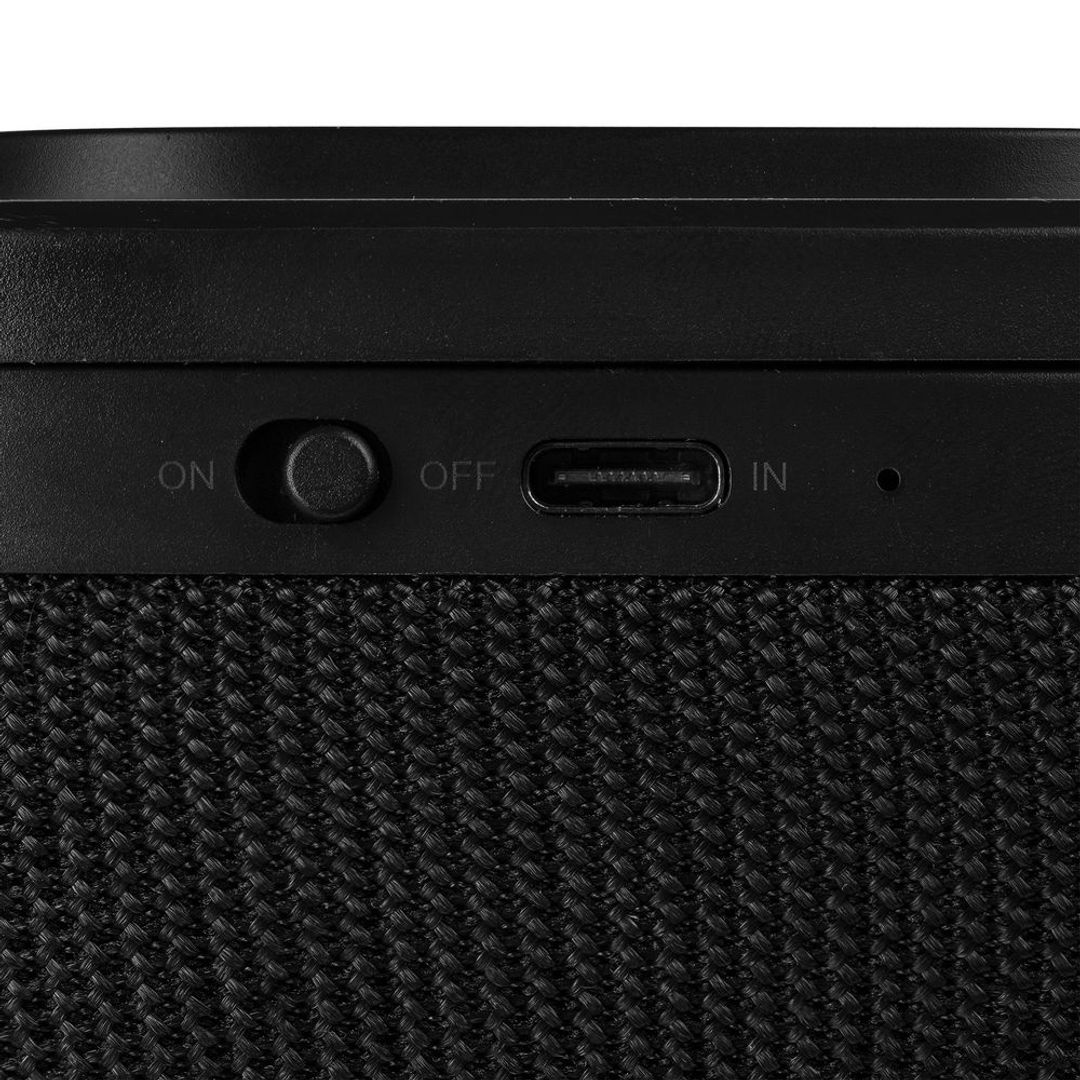 Колонка c беспроводной зарядкой Esca и подсветкой лого (Черная)