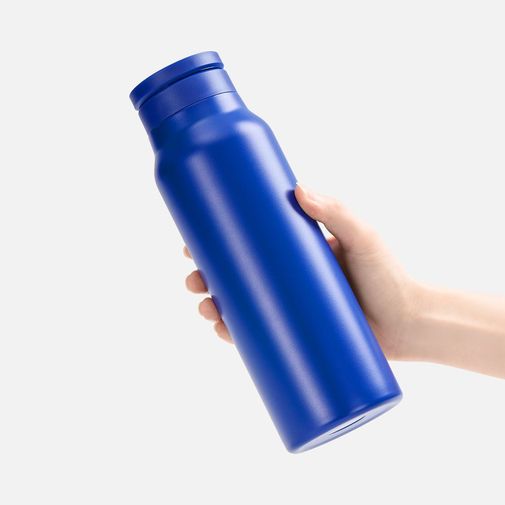 Термобутылка Magnus с магнитным держателем для телефона (синий)