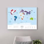 Скретч-карта мира Travel Map Silver World (на английском)