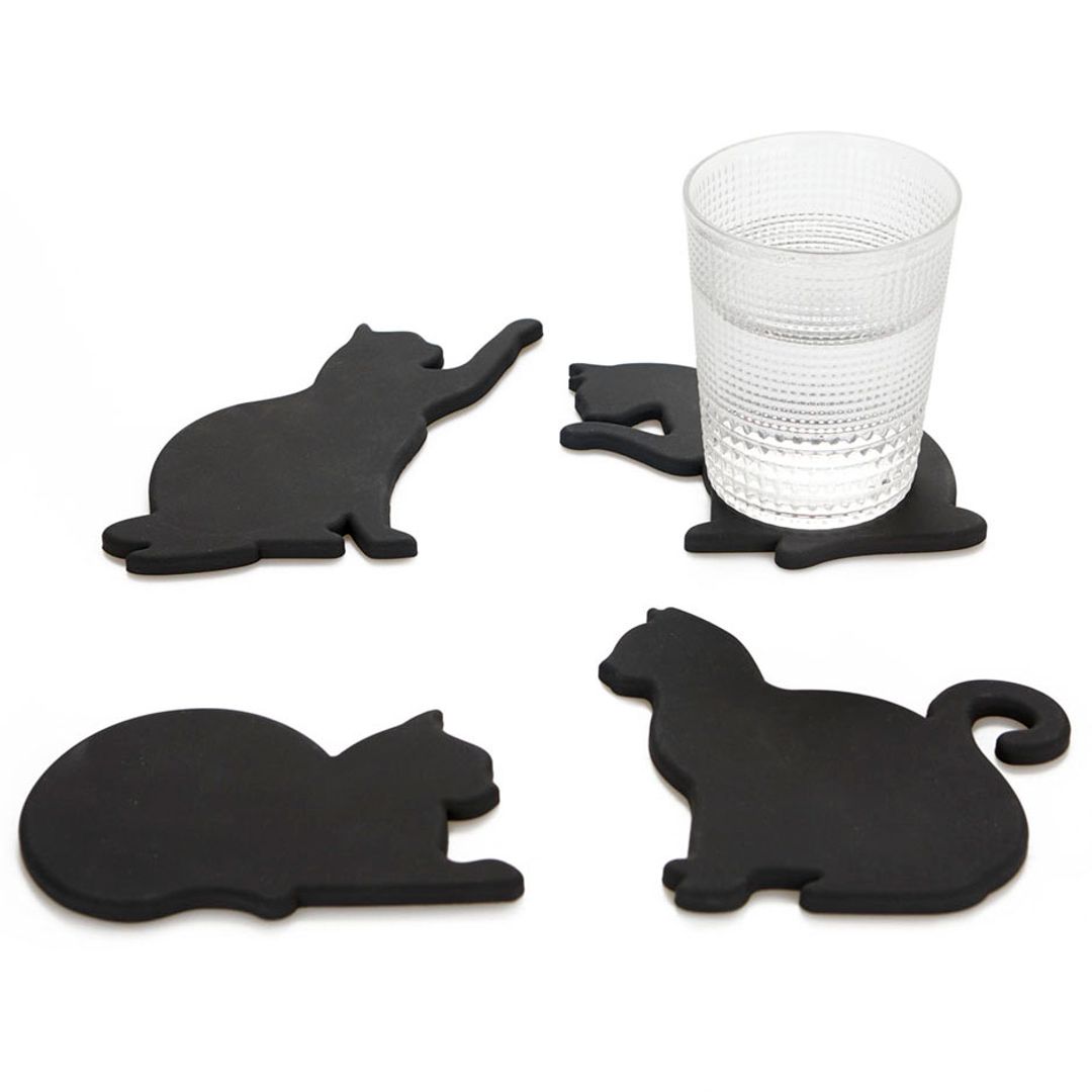 Магнитная подставка под чашку Кошка Cat (4 шт) Магнитная подставка под чашку Кошка Cat (4 шт)