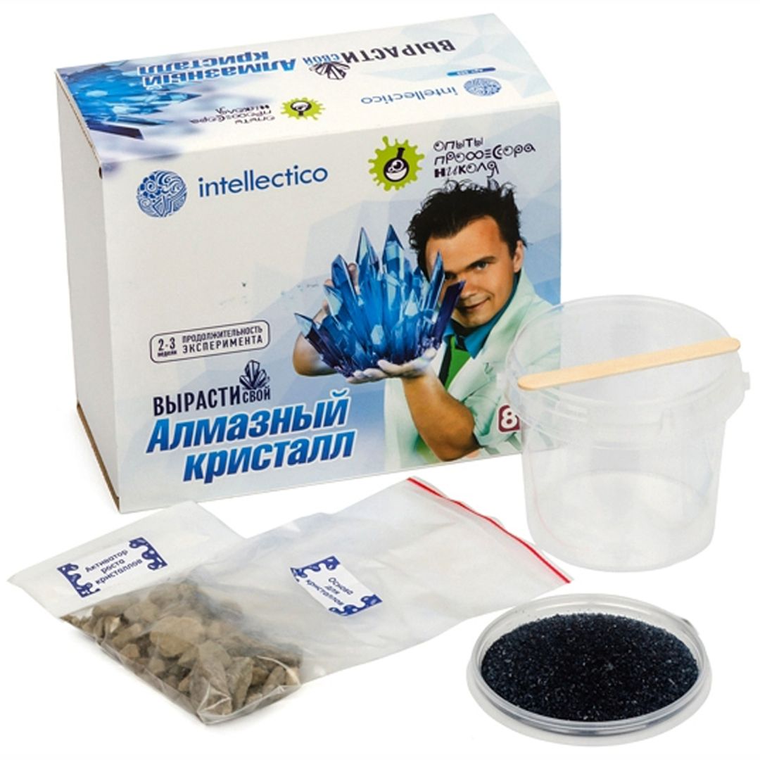 Набор для выращивания кристаллов Intellectico (Синий)