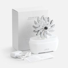 Увлажнитель-ароматизатор Steam Spin (белый с серым)
