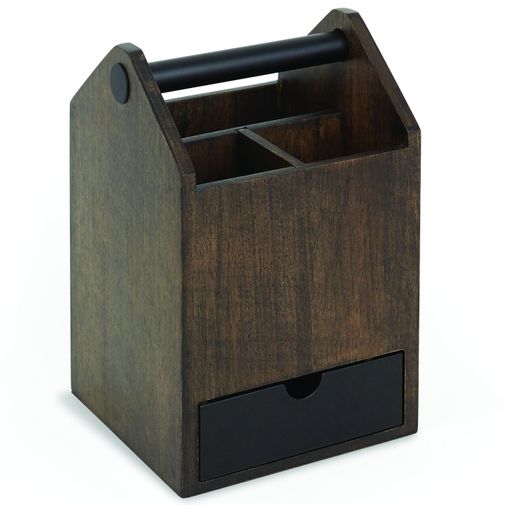 Органайзер для аксессуаров Toto Storage Box большой (Черный, орех)