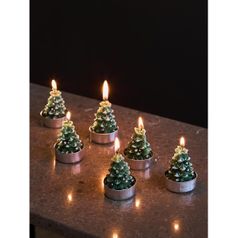 Набор декоративных свечей Enchanted woods из коллекции New Year Essential, 6 шт. Набор декоративных свечей Enchanted woods из коллекции New Year Essential, 6 шт.