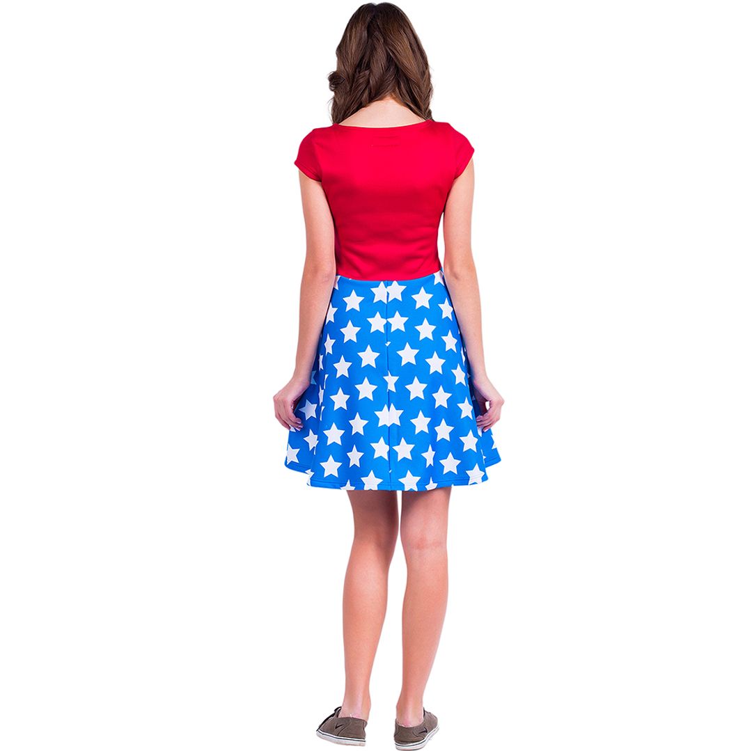 Платье Wonder Woman (Фонарик) Вид сзади Платье Wonder Woman (Фонарик) Вид сзади