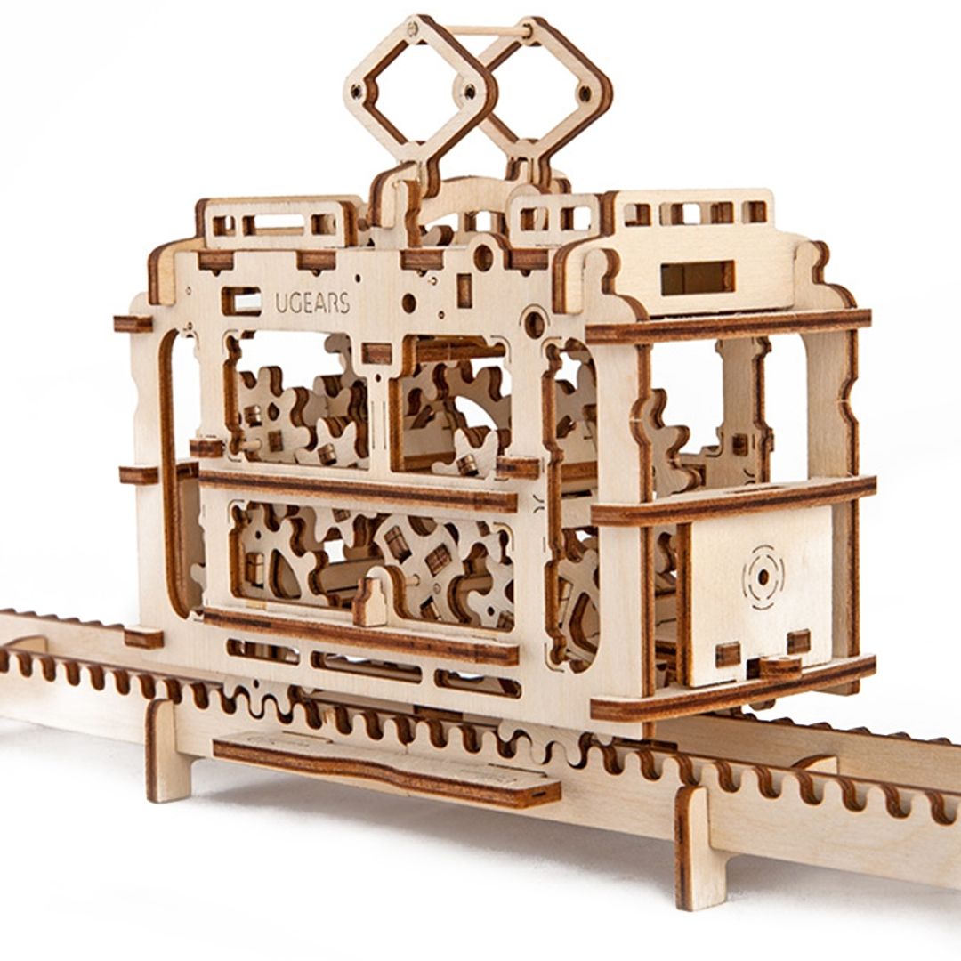 Механический 3D Пазл Ugears Трамвай
