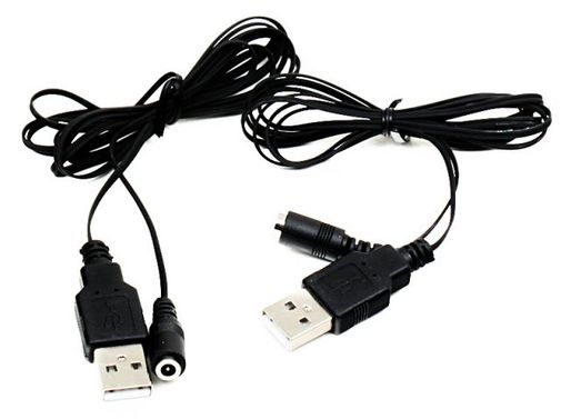 Перчатки с подогревом от USB Голубые