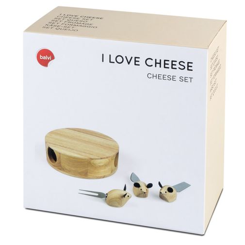 Набор доски и приборов для сыра I Love Cheese Набор доски и приборов для сыра I Love Cheese