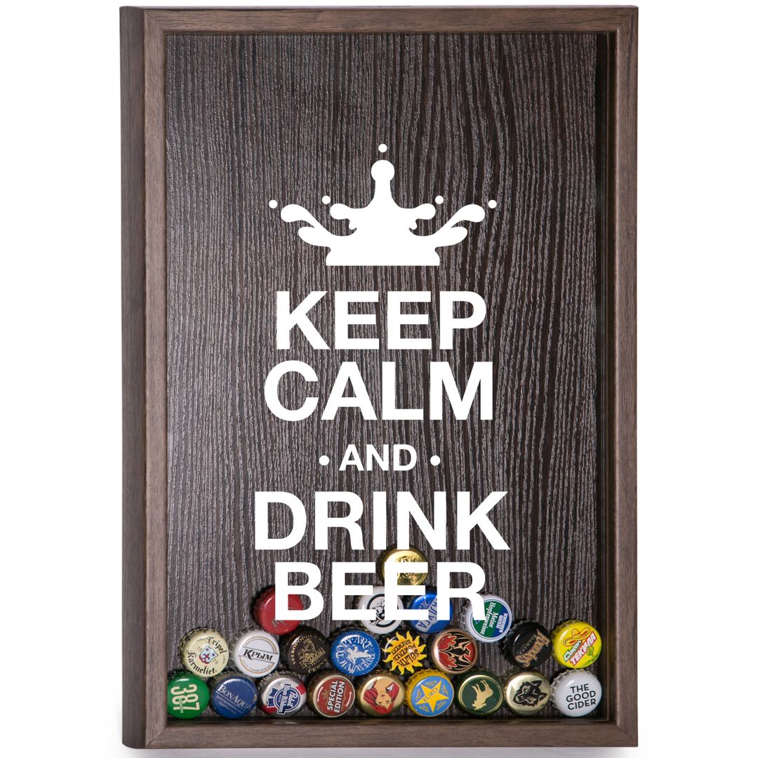Копилка для пивных крышек Keep Calm And Drink Beer