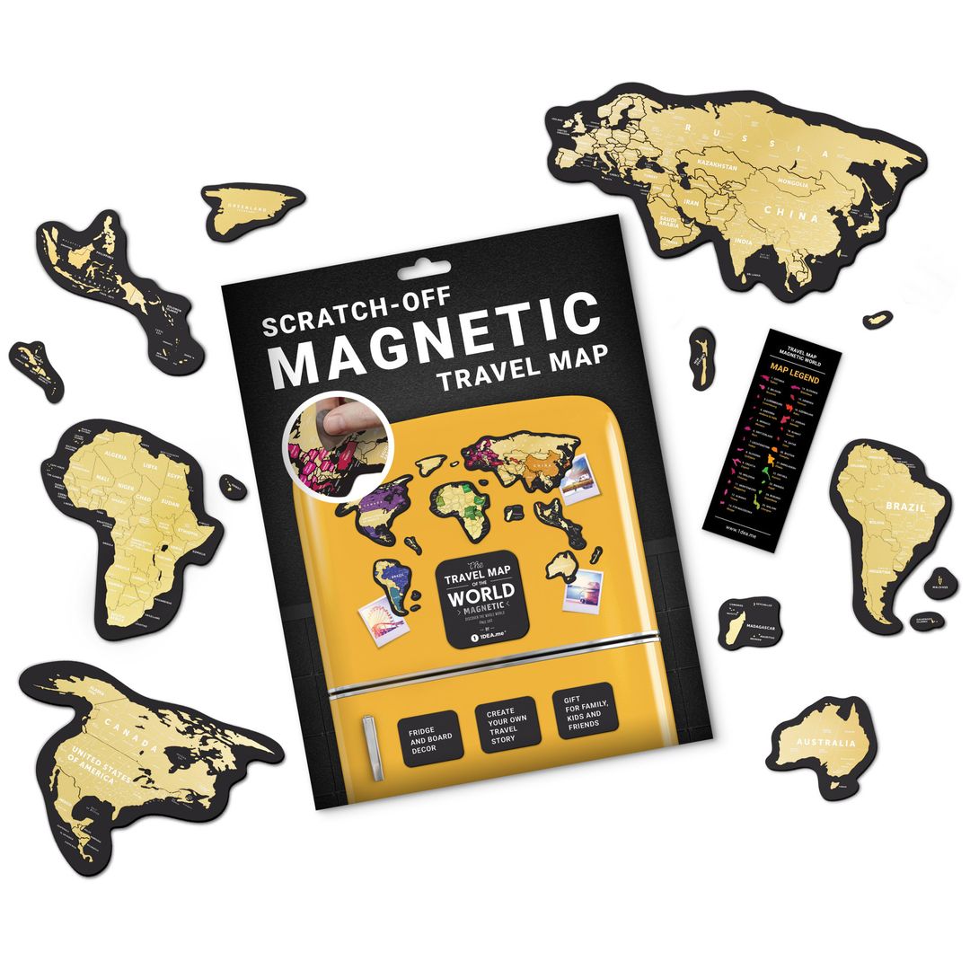 Магнитная Скретч-карта мира Travel Map Magnetic World Магнитная Скретч-карта мира Travel Map Magnetic World