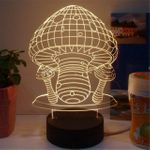 3D Лампа Гриб