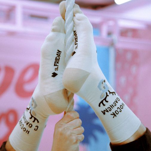 Носки С оленем один дома