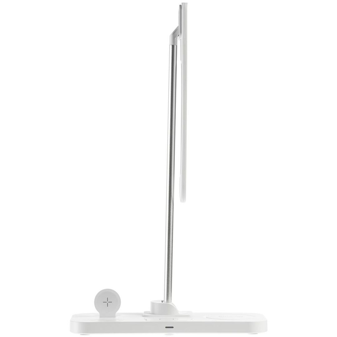 Настольная лампа с беспроводной зарядкой Power Light (белый)