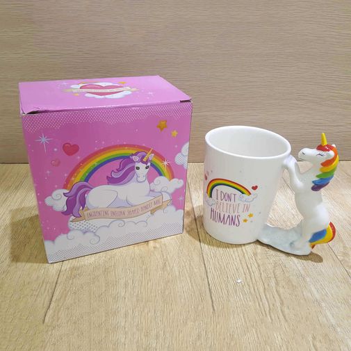 Кружка Единорог I don't believe in humans Кружка Единорог I don't believe in humans