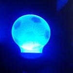 3D Лампа Футбольный мяч Отзыв