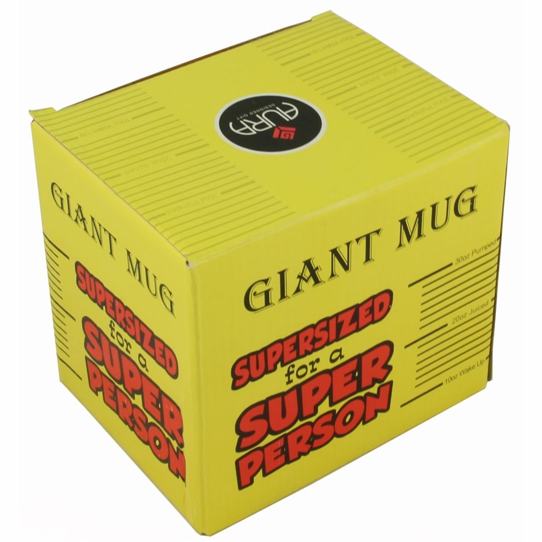Гигантская кружка Supersized for a Super Person Упаковка