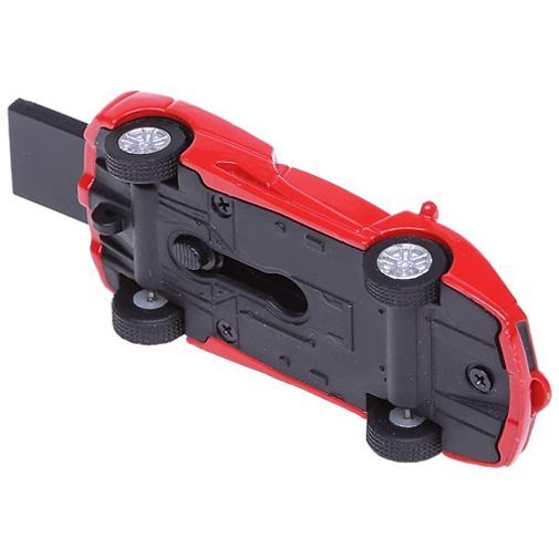 Флешка Ferrari 8 Гб (Красный) Вид снизу, с выдвинутым носителем Флешка Ferrari 8 Гб (Красный) Вид снизу, с выдвинутым носителем