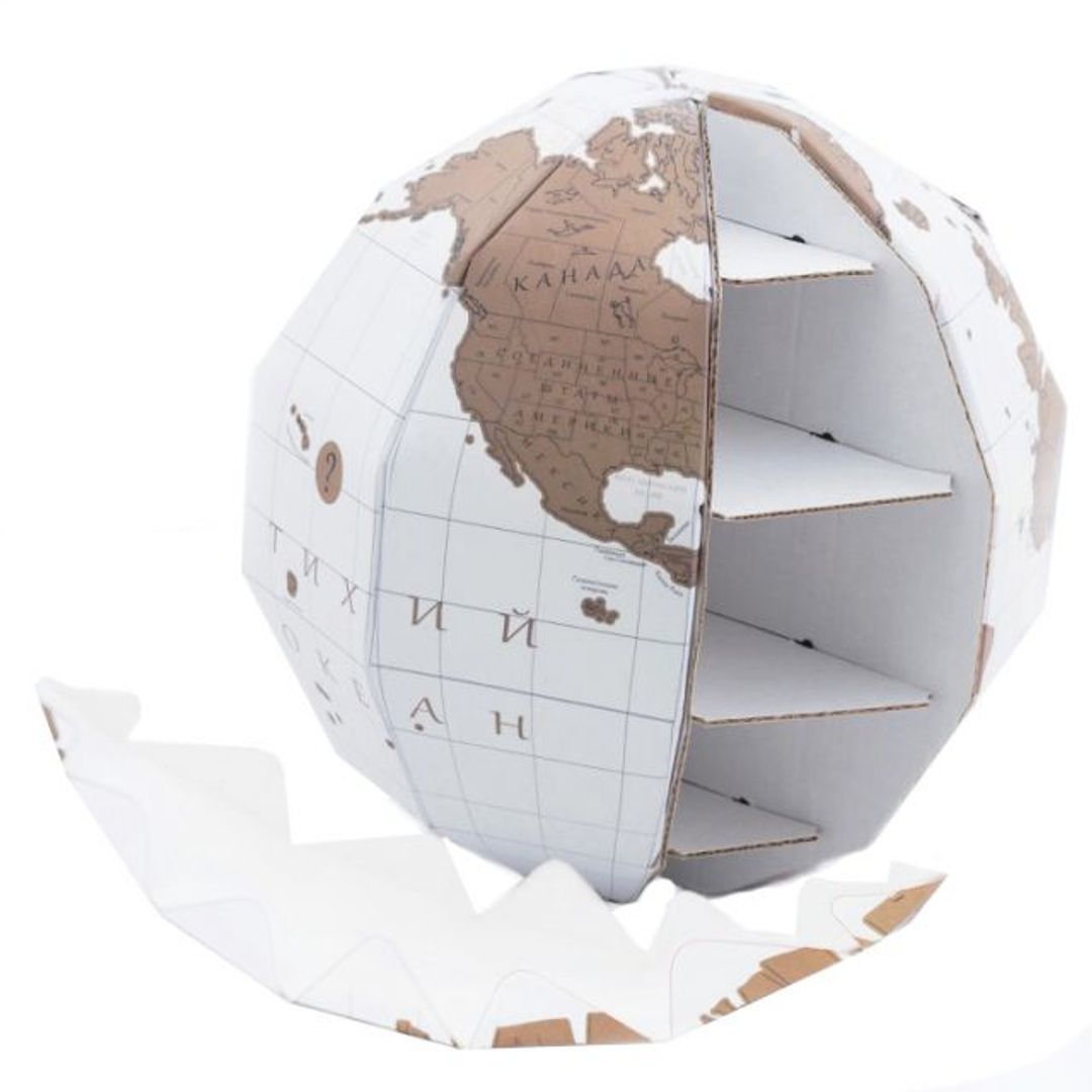 Скретч-глобус True World (на русском)