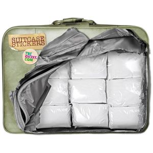 Наклейка на чемодан Порошок Наклейка на чемодан Порошок