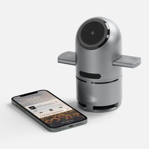 Bluetooth-колонка с беспроводной зарядкой Droid (серый) Bluetooth-колонка с беспроводной зарядкой Droid (серый)