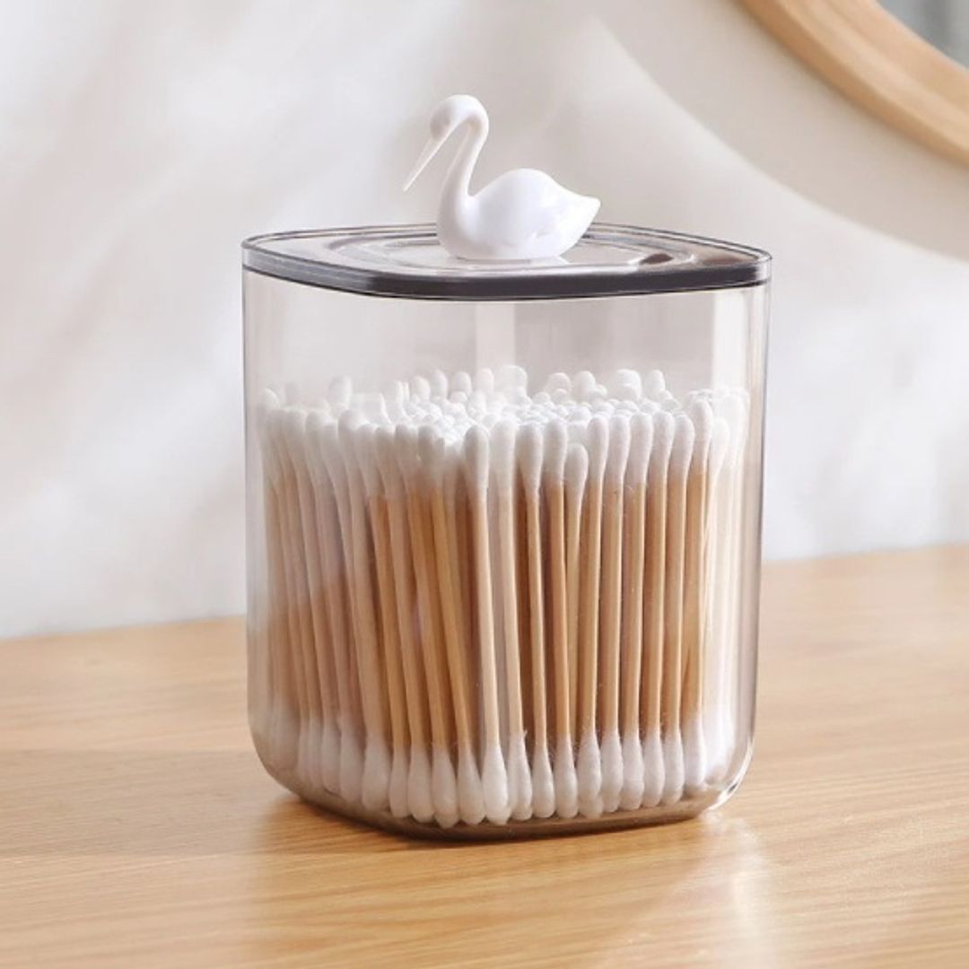 Контейнер для ватных палочек Лебедь