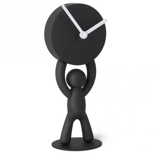 Часы Человечек Buddy (Черный)