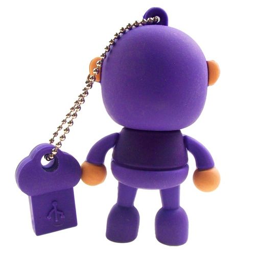 Флешка Обезьянка 8 Гб (Сиреневый) Обратная сторона Флешка Обезьянка 8 Гб (Сиреневый) Обратная сторона