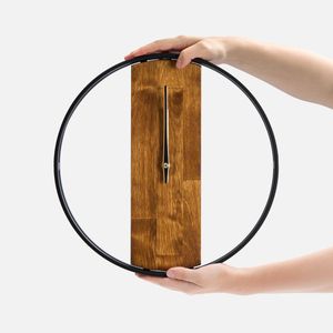 Часы Woodix (черные с коричневым)