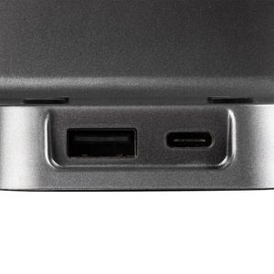 Зарядная станция c часами E-Store для смартфона, часов и наушников (Черная)