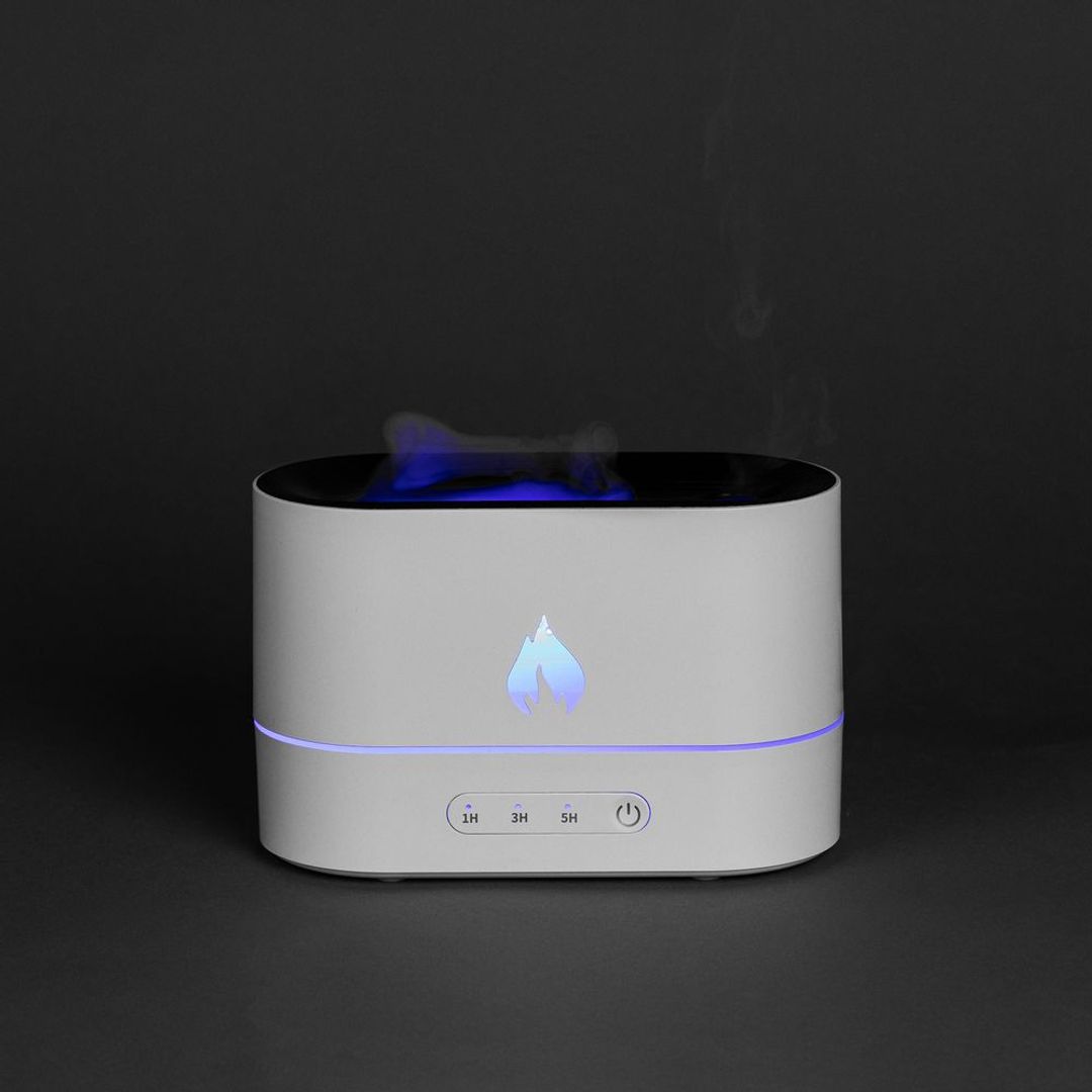 Увлажнитель-ароматизатор пламя Fuego (Белый) Увлажнитель-ароматизатор пламя Fuego (Белый)