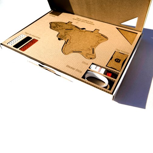 Декоративная Карта мира Wall Decoration Brown XXL