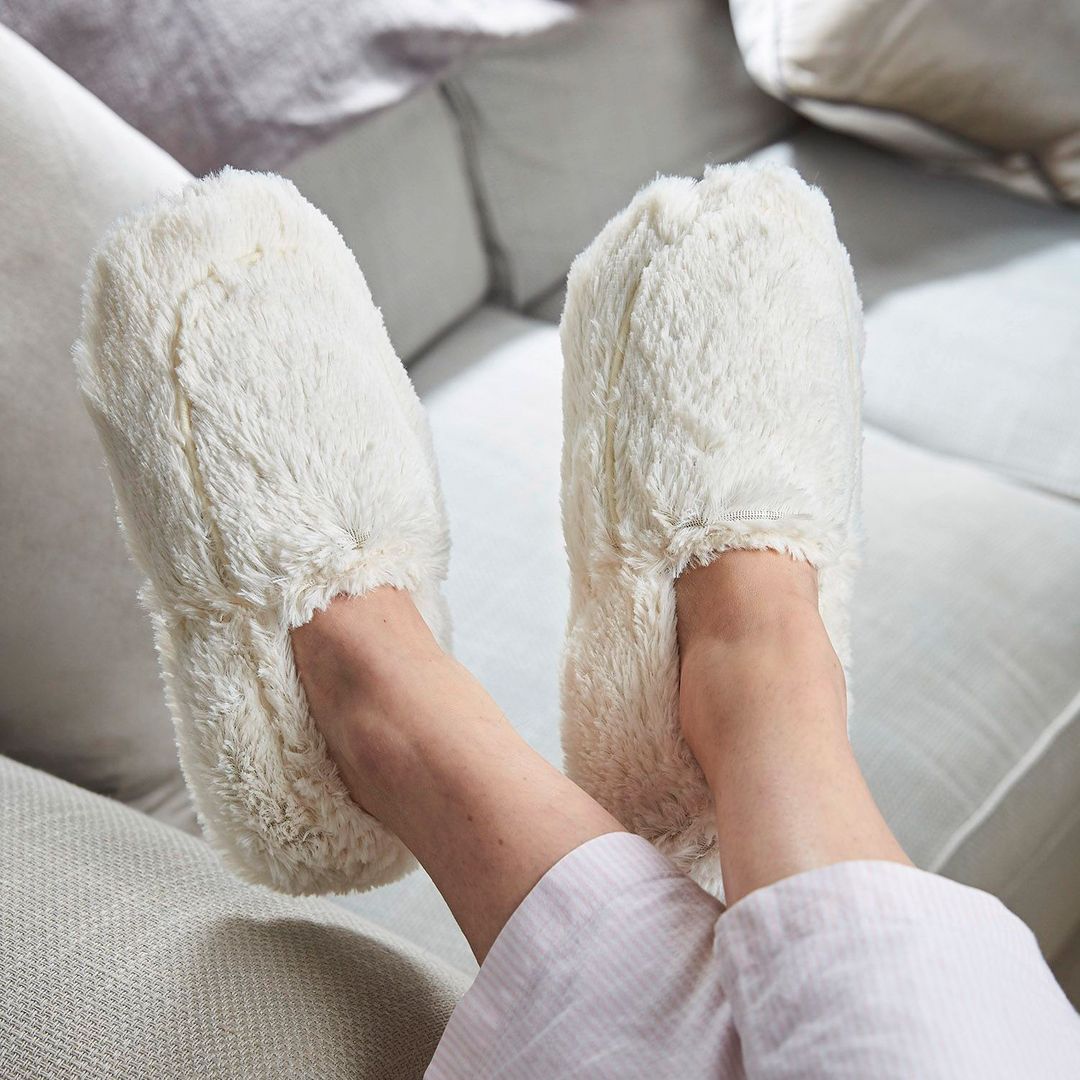 Тапочки-грелки (кремовые)