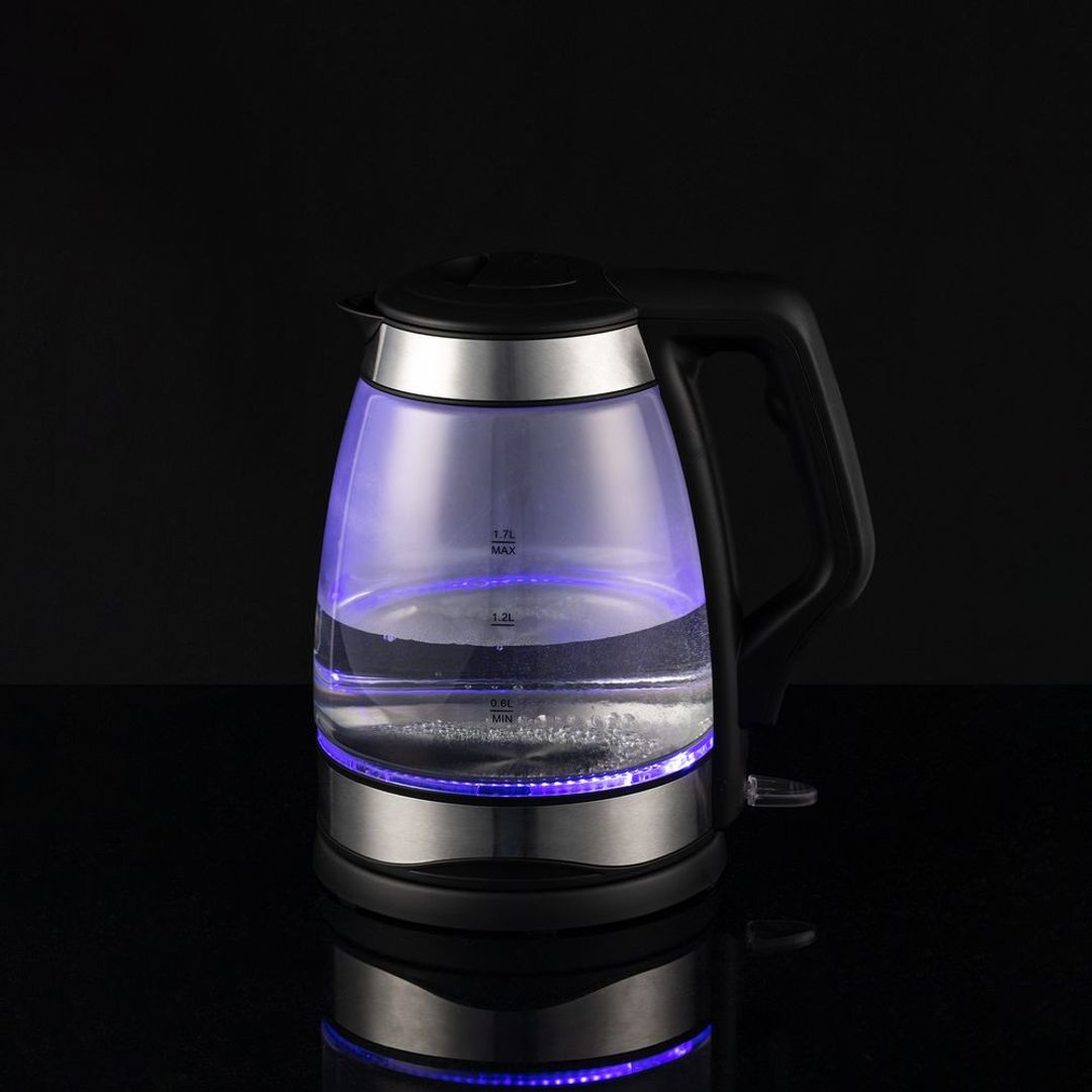 Электрический чайник Lumimore (стеклянный, серебристо-черный) Электрический чайник Lumimore (стеклянный, серебристо-черный)